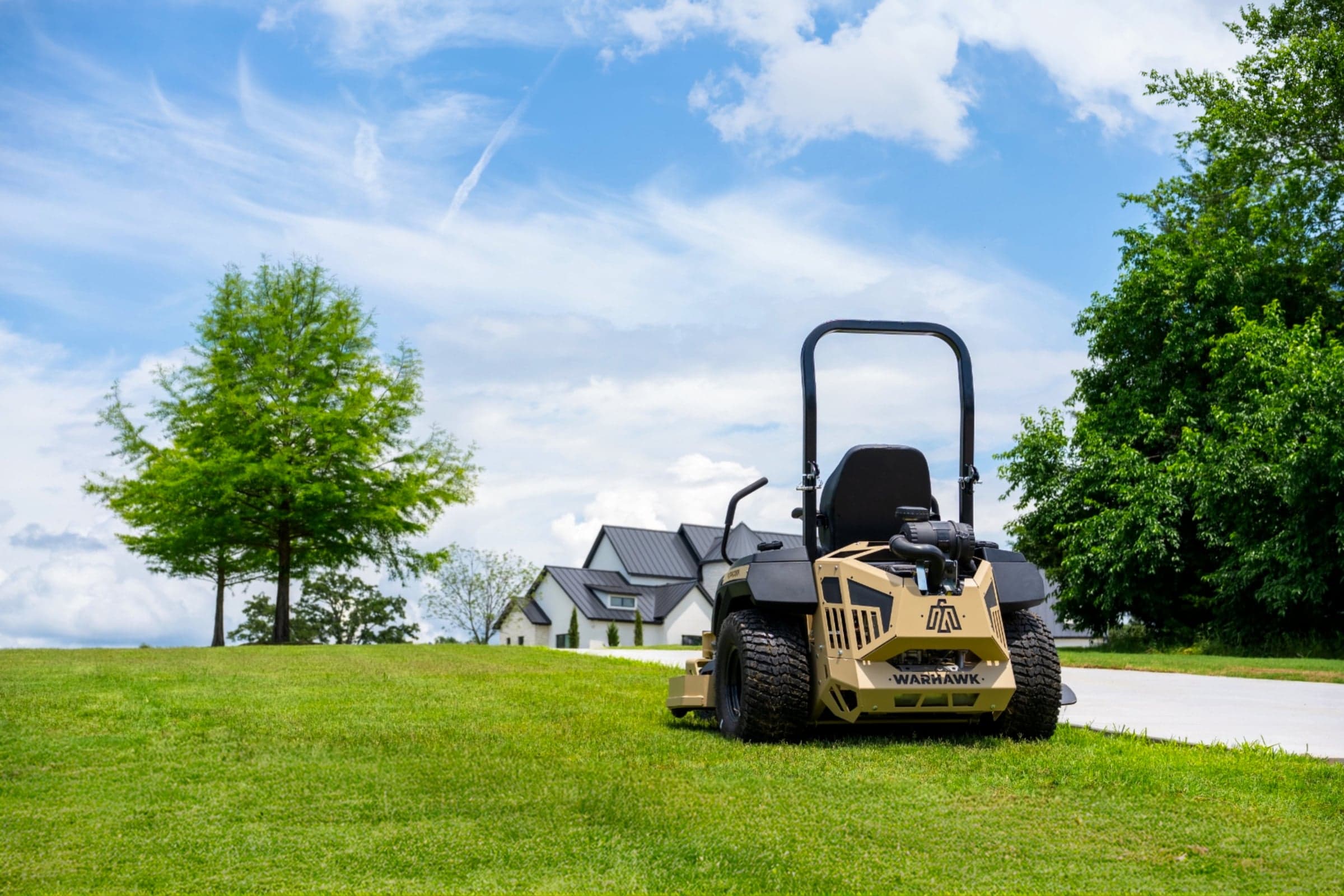 Warhawk Commander mower in the field